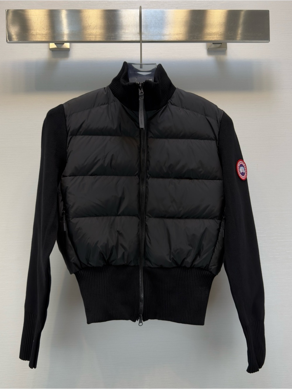 Canada Goose Black Quilted Hybrid Jacket